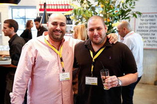 Click to enlarge The founders of NSO Group, Omri Lavie, left, and Shalev Hulio
