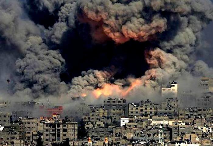 Click to enlarge Bombing GAZA