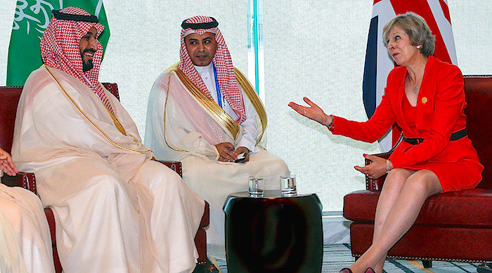 Theresa May and Sauds