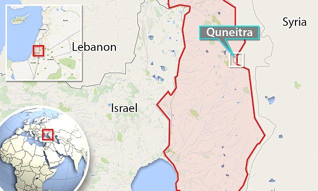 Click to enlarge Map of Golan Heights
