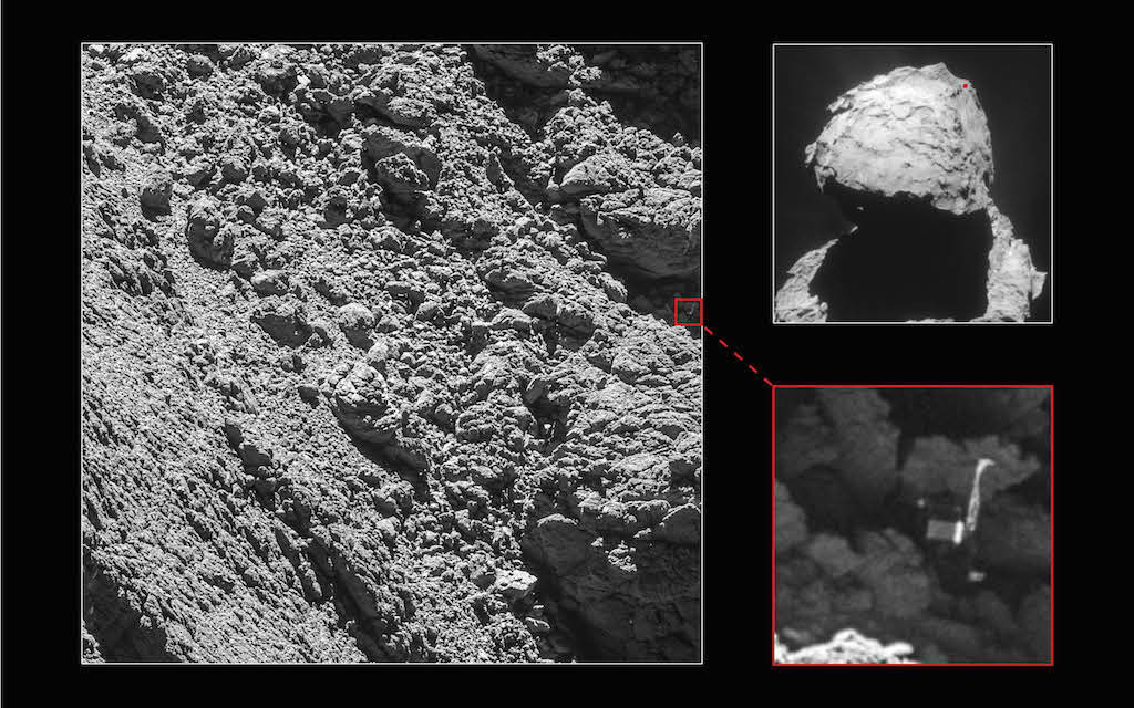 Rosetta lander found