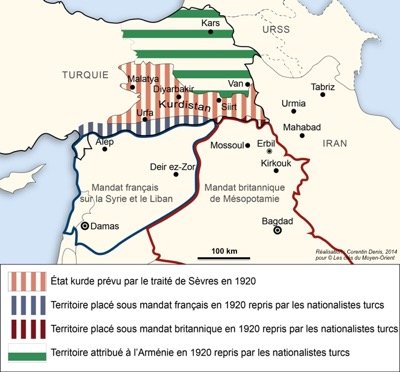 Click to enlarge Kurdistan map