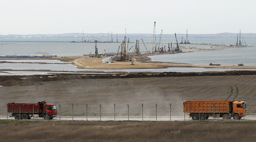 bridge across the Kerch Strait to Crimea