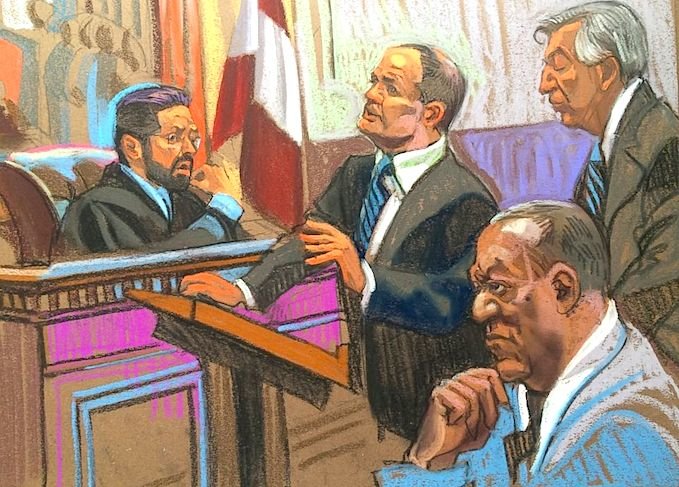 courtroom sketch bill cosby