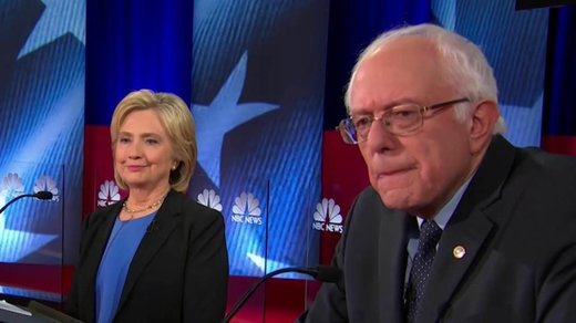 Click to enlarge Former Secretary of State Hillary Clinton and Sen. Bernie Sanders
