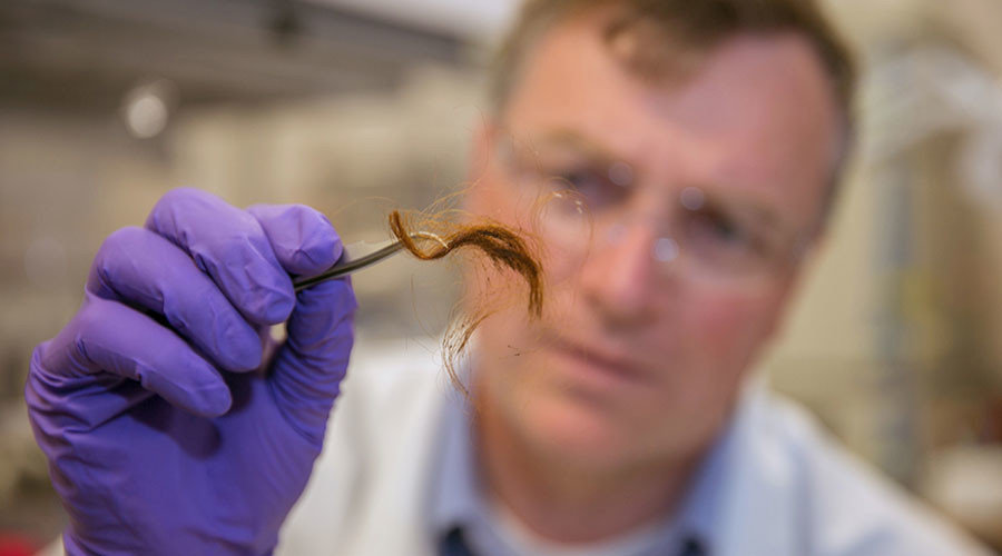 proteomics human hair testing