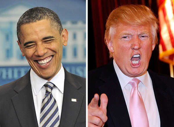 Obama and Trump