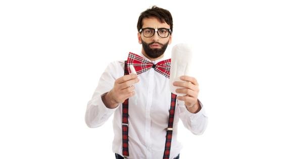 man with tampon