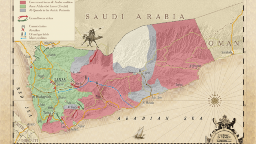 Yemen battle map