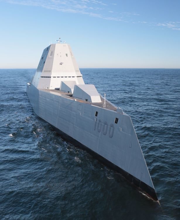 Click to enlarge The future USS Zumwalt