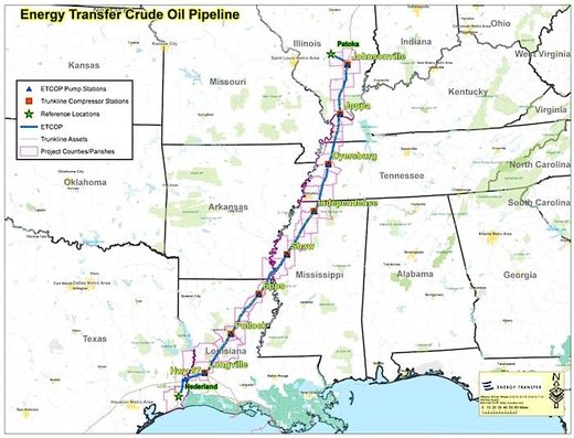 Energy transfer crude pipeline