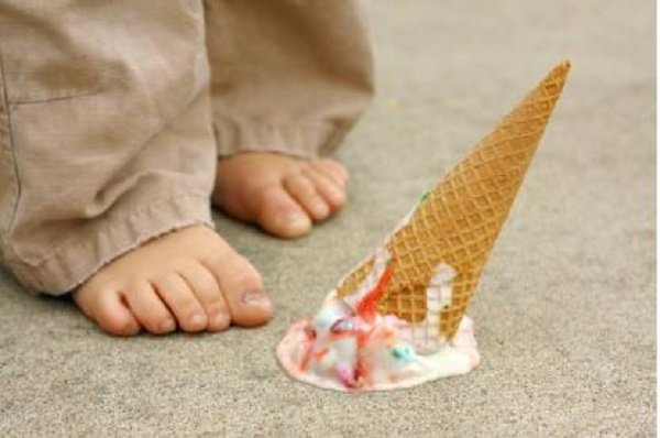 fallen ice cream