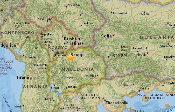 Macedonia earthquake