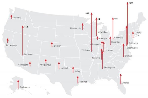 Click to enlarge Homicides up