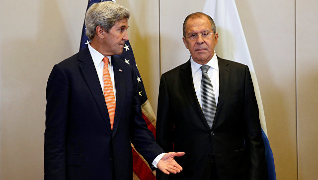 John Kerry and Sergey Lavrov