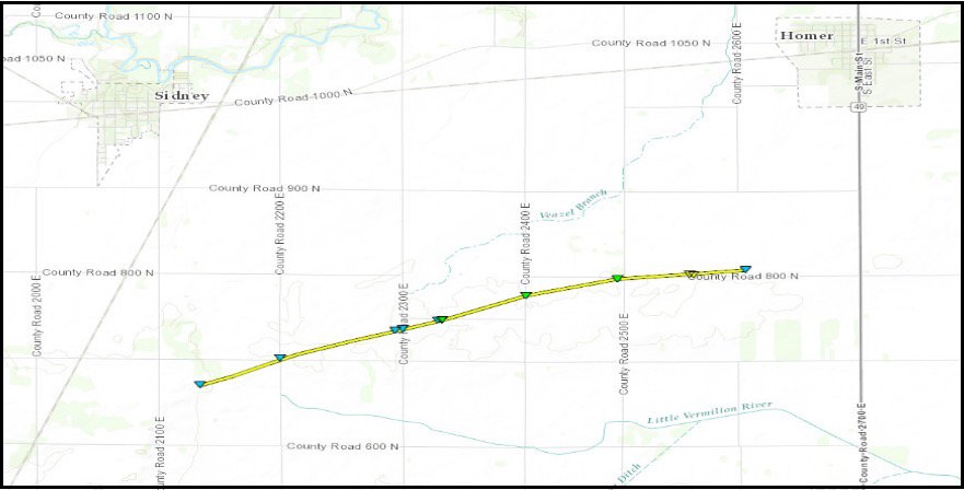 Path of tornado 