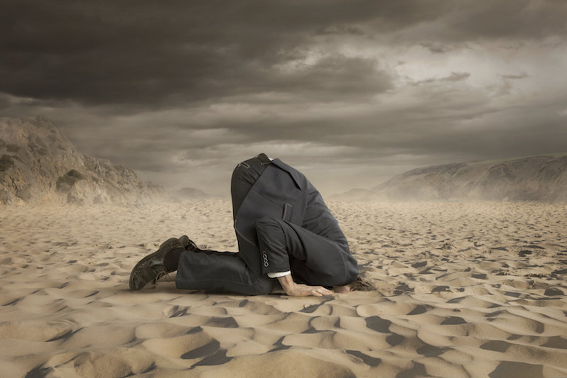 head in the sand