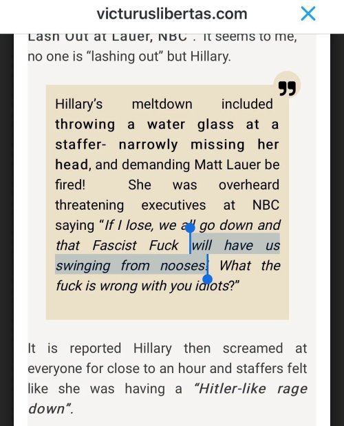 hillary transcript