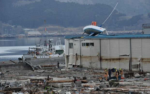 Devastation in the city of Ofunato