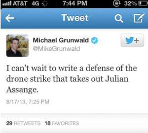 Click to enlarge drone strike tweet