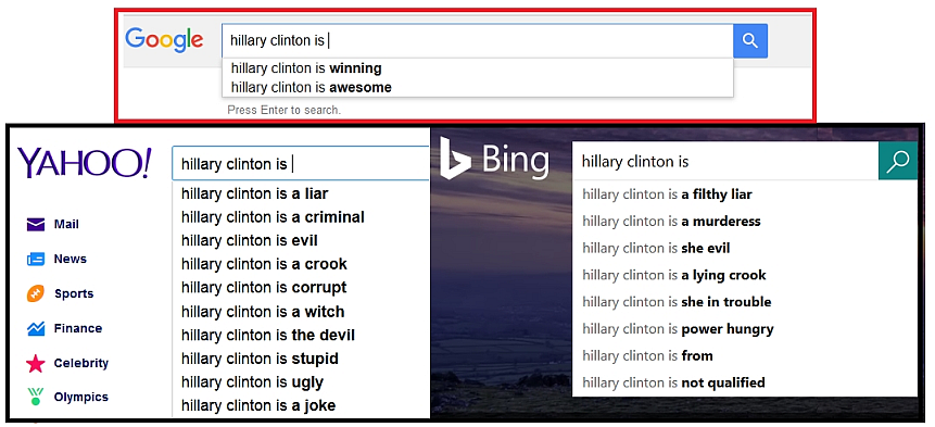 search results