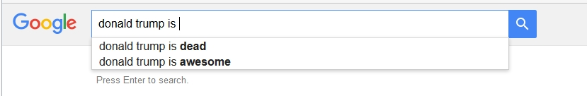 search results