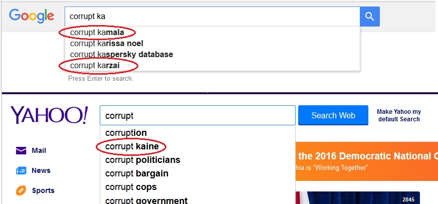 search results