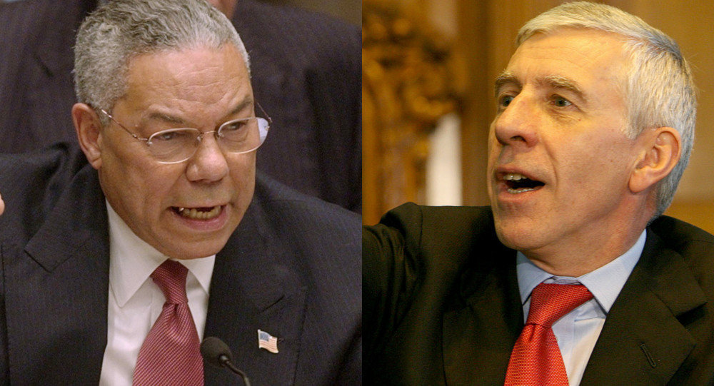 Colin Powell and Jack Straw
