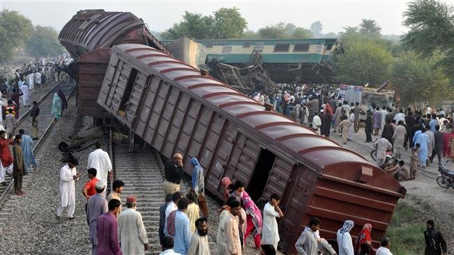 Click to enlarge Train collision