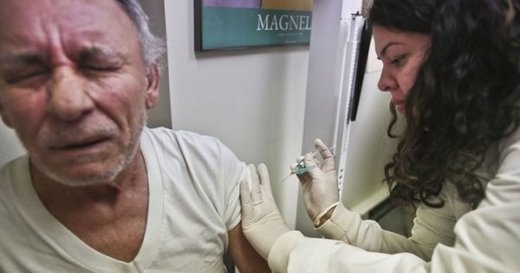 vaccinated man