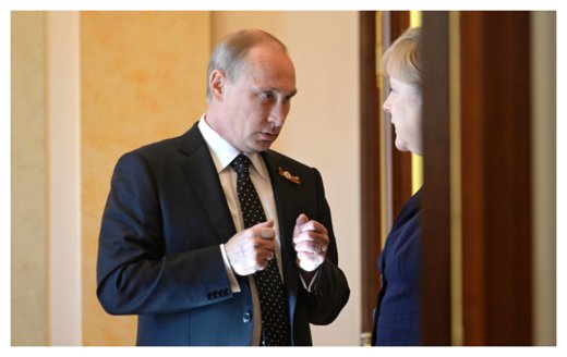 Putin and Merkel