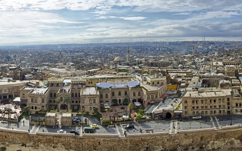 View of Syrian city