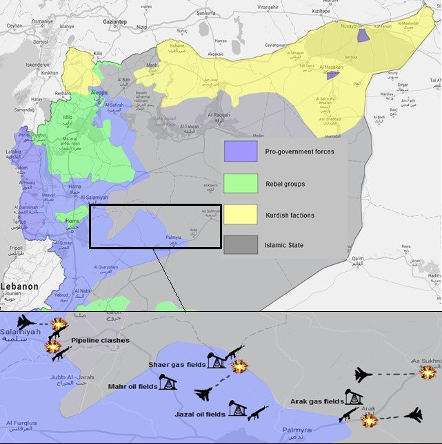 Click to enlarge Syrian war map