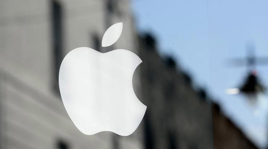 Click to enlarge Apple logo on window
