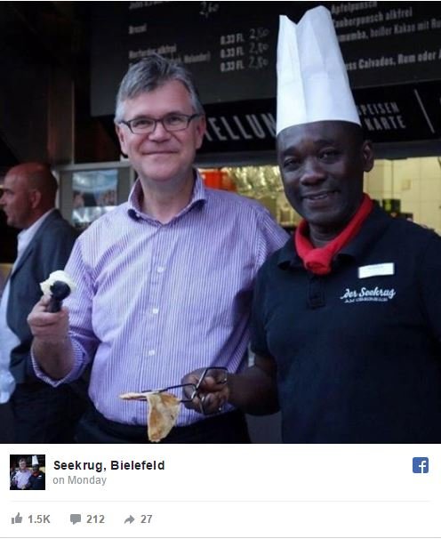 Click to enlarge Schulz and chef