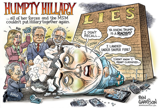 hillary illness cartoon