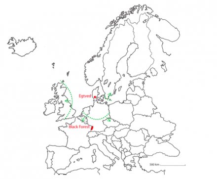 Click to enlarge Egtved girl life map