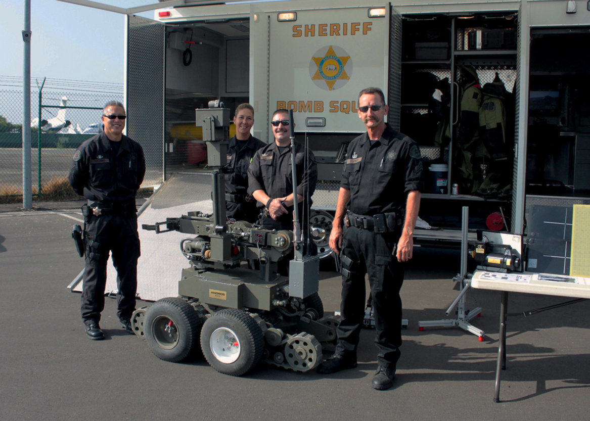 L.A. Sheriff's Deputies Deploy Robot