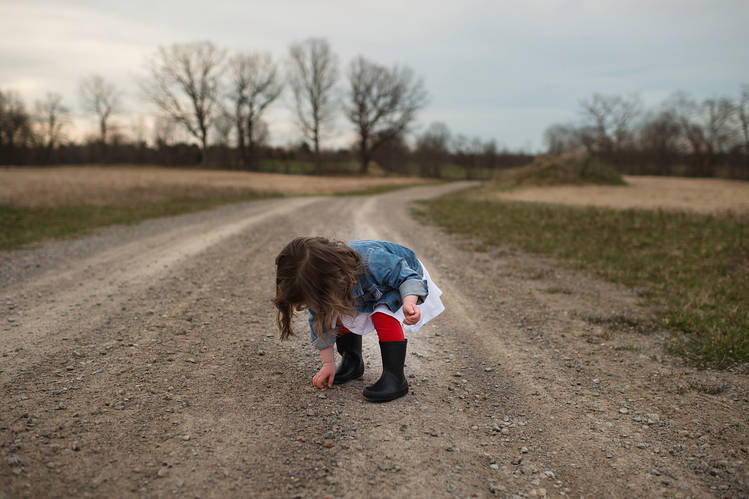 playing in dirt