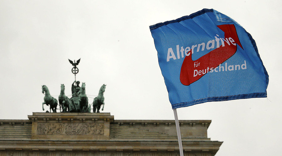 Click to enlarge AfD party flag in Germany