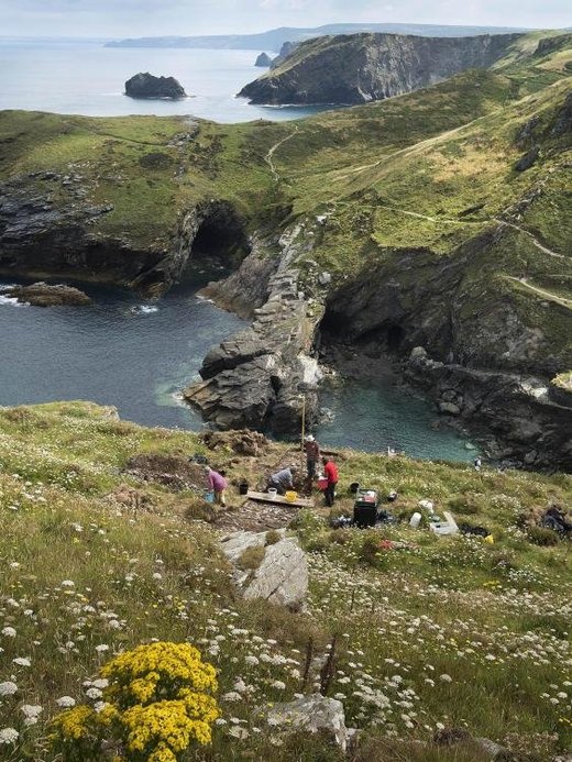 Click to enlarge Dark Ages royal palace discovered in Cornwall