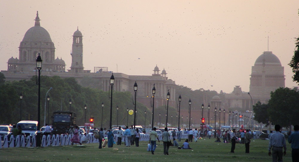 Click to enlarge New Delhi skyline