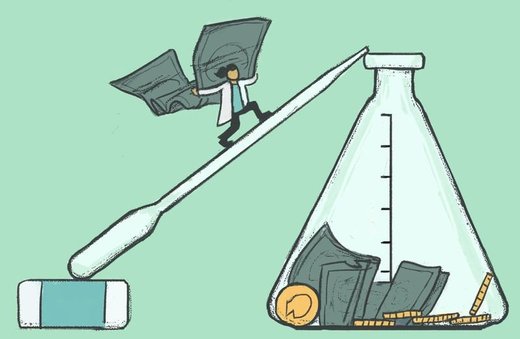 Click to enlarge science money