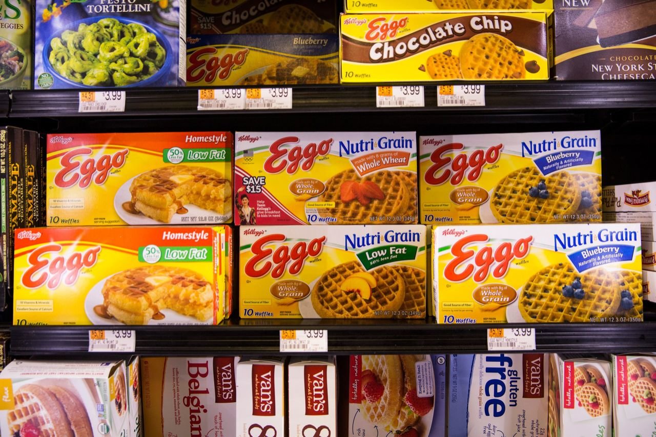 Eggo Nutri-Grain Whole Wheat Waffles in store