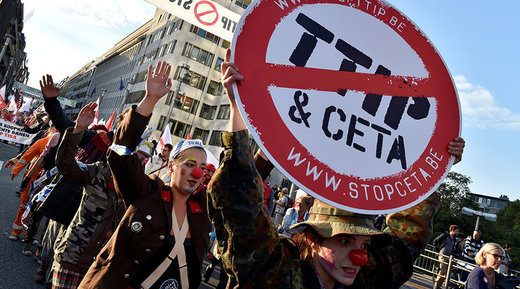 TTIP protest brussels