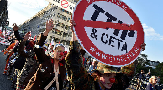 Click to enlarge TTIP protest brussels