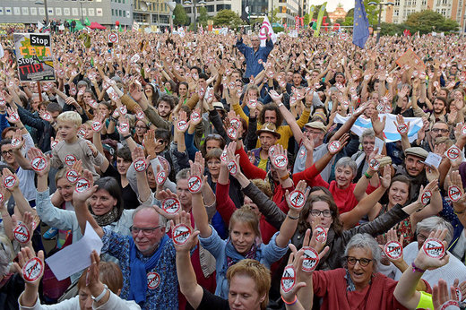 TTIP protest Brussels
