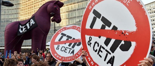 Click to enlarge brussels protest TTIP