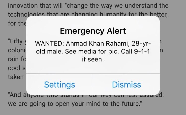 emergency alert