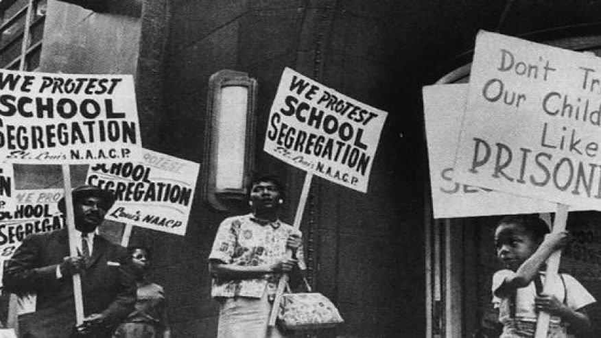 Black segregation protesters
